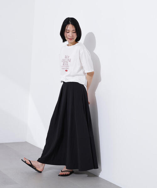 N.(N. Natural Beauty Basic)(エヌエヌナチュラルビューティーベーシック)の「レタリングロゴTシャツ(Tシャツ/カットソー・レディース・ピンク/ベージュ/オフホワイト・MEDIUM)」の14枚目の写真