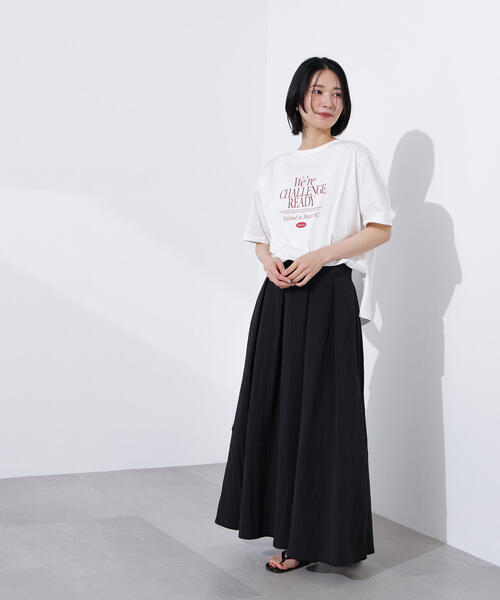 N.(N. Natural Beauty Basic)(エヌエヌナチュラルビューティーベーシック)の「レタリングロゴTシャツ(Tシャツ/カットソー・レディース・ピンク/ベージュ/オフホワイト・MEDIUM)」の17枚目の写真