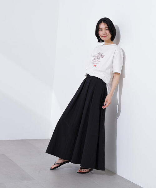 N.(N. Natural Beauty Basic)(エヌエヌナチュラルビューティーベーシック)の「レタリングロゴTシャツ(Tシャツ/カットソー・レディース・ピンク/ベージュ/オフホワイト・MEDIUM)」の18枚目の写真