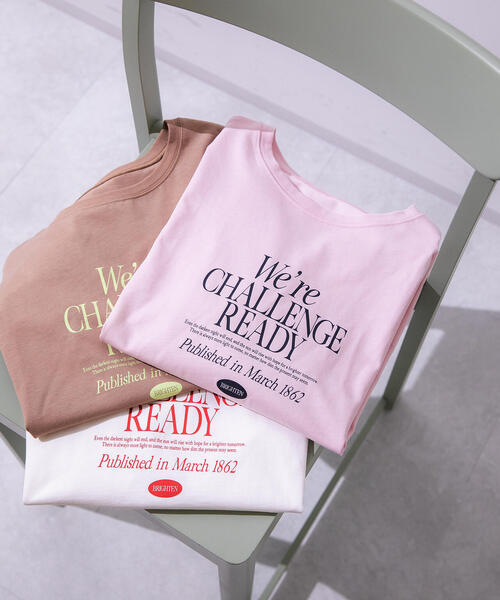 N.(N. Natural Beauty Basic)(エヌエヌナチュラルビューティーベーシック)の「レタリングロゴTシャツ(Tシャツ/カットソー・レディース・ピンク/ベージュ/オフホワイト・MEDIUM)」の3枚目の写真