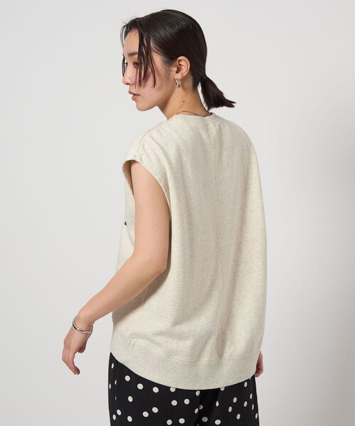 green label relaxing（グリーンレーベルリラクシング）の「【WEB限定】＜at ease＞ロゴ スウェット ノースリーブ プルオーバー（スウェット・レディース・ネイビー/ナチュラル・FREE）」の9枚目の写真