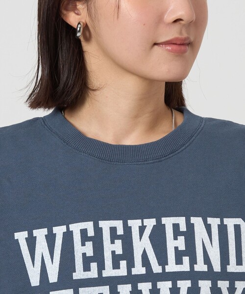 green label relaxing（グリーンレーベルリラクシング）の「【WEB限定】＜at ease＞ロゴ スウェット ノースリーブ プルオーバー（スウェット・レディース・ネイビー/ナチュラル・FREE）」の15枚目の写真