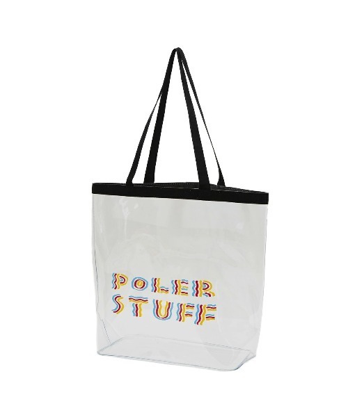 POLeR（ポーラー）の「POLER PVC POOL BAG（ポーラー PVC プールバッグ）（トートバッグ・メンズ・オレンジ/ブラック/クリア・FREE）」の3枚目の写真