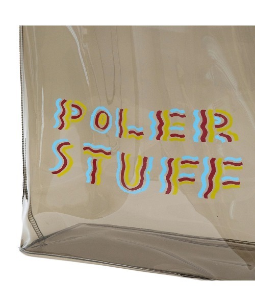 POLeR（ポーラー）の「POLER PVC POOL BAG（ポーラー PVC プールバッグ）（トートバッグ・メンズ・オレンジ/ブラック/クリア・FREE）」の5枚目の写真