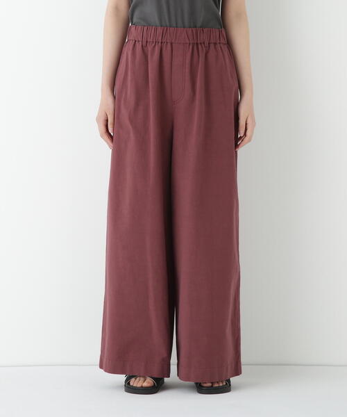 human woman（ヒューマンウーマン）の「◆コットンリネンウェザー近江晒シェフパンツ（その他パンツ・レディース・イエロー/ネイビー/ブラウン・SMALL/MEDIUM）」の18枚目の写真