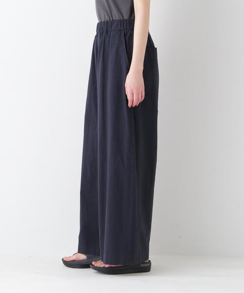 human woman（ヒューマンウーマン）の「◆コットンリネンウェザー近江晒シェフパンツ（その他パンツ・レディース・イエロー/ネイビー/ブラウン・SMALL/MEDIUM）」の9枚目の写真