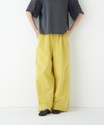 ◆コットンリネンウェザー近江晒シェフパンツ