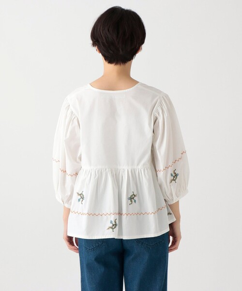 刺繍Vネックブラウス/MAISON SAJOU（シャツ/ブラウス