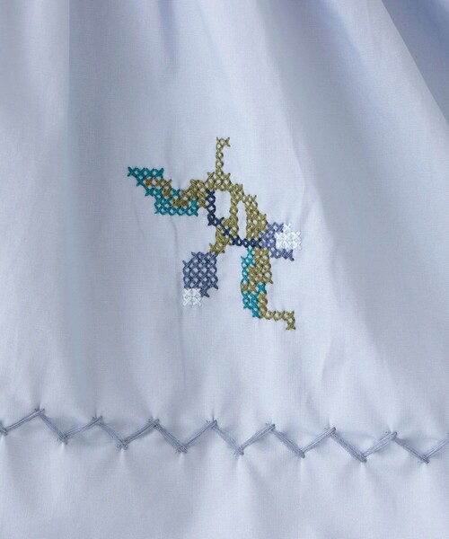 刺繍Vネックブラウス/MAISON SAJOU（シャツ/ブラウス