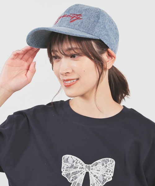 Honeys(ハニーズ)の「ビッグロゴキャップ(キャップ・レディース・アイボリー/ブラック/ライトブルー・FREE)」の12枚目の写真