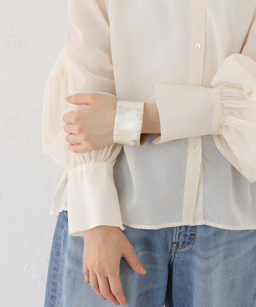 Noble（ノーブル）の「CATHS/キャッツ ウェーブワイドバングル（バングル/リストバンド・レディース・ベージュ・FREE）」の5枚目の写真