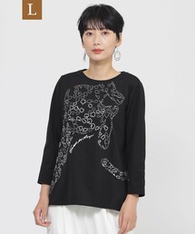 RHC ブラック 七分袖カットソー 7分袖カットソー ビッグシルエットTシャツ（Tシャツ/カットソー