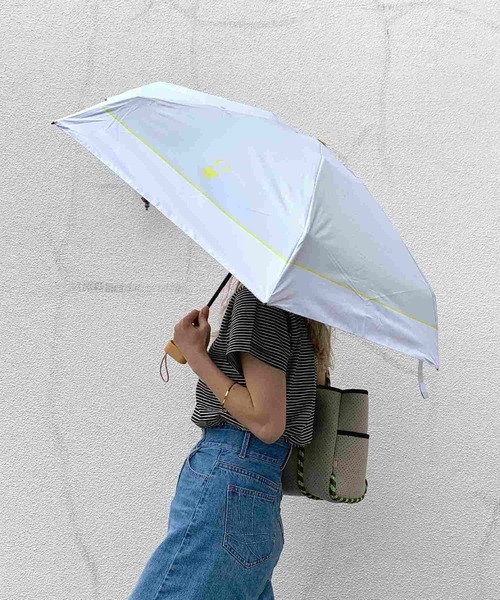 Q(キュー)の「遮光 晴雨兼用折りたたみ日傘(折りたたみ傘・レディース・ライトグレー・ONE SIZE)」の17枚目の写真