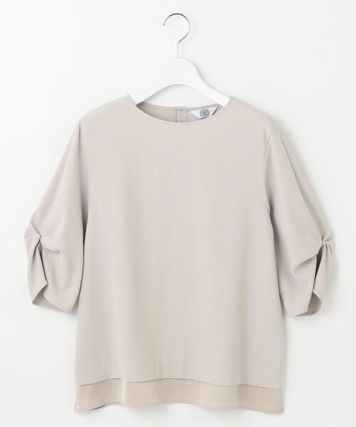 J.PRESS(ジェイプレス)の「【洗える・吸水速乾・接触冷感・セットアップ対応】Light ジョーゼット ブラウス(シャツ/ブラウス・レディース・ブラック系/ベージュ系/ネイビー系・11/9)」の13枚目の写真