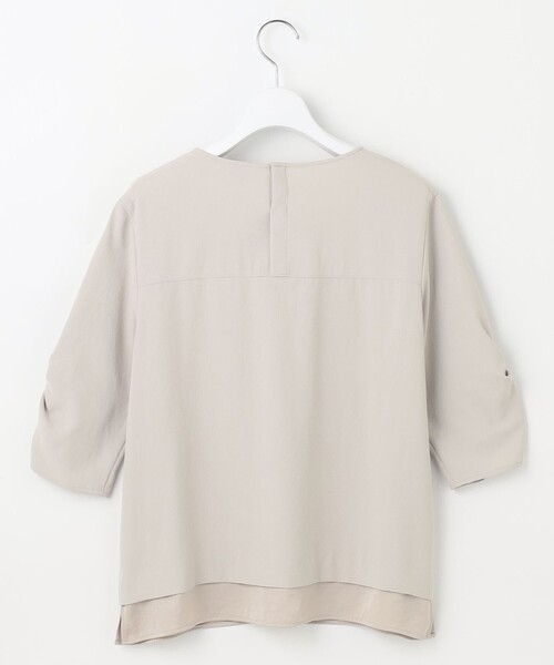 J.PRESS(ジェイプレス)の「【洗える・吸水速乾・接触冷感・セットアップ対応】Light ジョーゼット ブラウス(シャツ/ブラウス・レディース・ブラック系/ベージュ系/ネイビー系・11/9)」の14枚目の写真