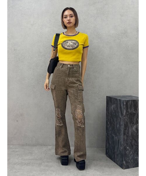 EVRIS（エヴリス）の「ダメージフレアパンツ（その他パンツ・レディース・ブラウン/その他1・SMALL/MEDIUM）」の10枚目の写真