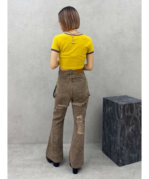 EVRIS（エヴリス）の「ダメージフレアパンツ（その他パンツ・レディース・ブラウン/その他1・SMALL/MEDIUM）」の12枚目の写真