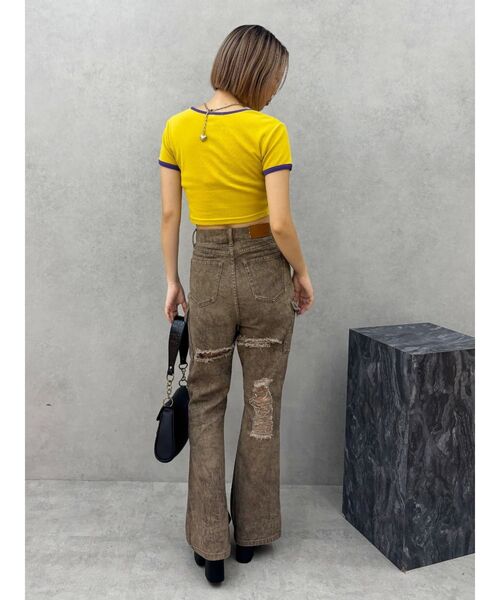 EVRIS（エヴリス）の「ダメージフレアパンツ（その他パンツ・レディース・ブラウン/その他1・SMALL/MEDIUM）」の13枚目の写真