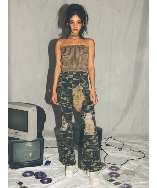 EVRIS（エヴリス）の「ダメージフレアパンツ（その他パンツ・レディース・ブラウン/その他1・SMALL/MEDIUM）」の18枚目の写真