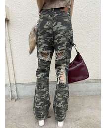 EVRIS | ダメージフレアパンツ(その他パンツ)