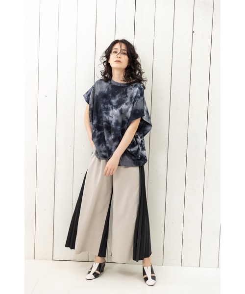 OSMOSIS(オズモーシス)の「タイダイサイドドレーププルオーバー(Tシャツ/カットソー・レディース・ブラック/パープル/ピンク・ONE SIZE)」の5枚目の写真