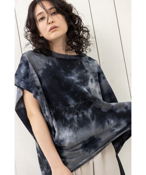 OSMOSIS(オズモーシス)の「タイダイサイドドレーププルオーバー(Tシャツ/カットソー・レディース・ブラック/パープル/ピンク・ONE SIZE)」の8枚目の写真