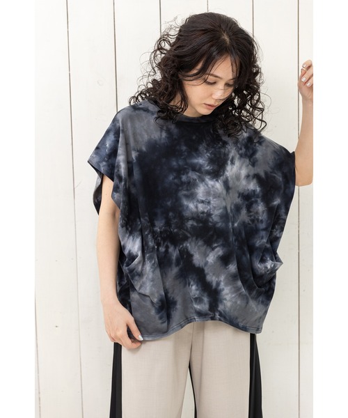 OSMOSIS(オズモーシス)の「タイダイサイドドレーププルオーバー(Tシャツ/カットソー・レディース・ブラック/パープル/ピンク・ONE SIZE)」の9枚目の写真