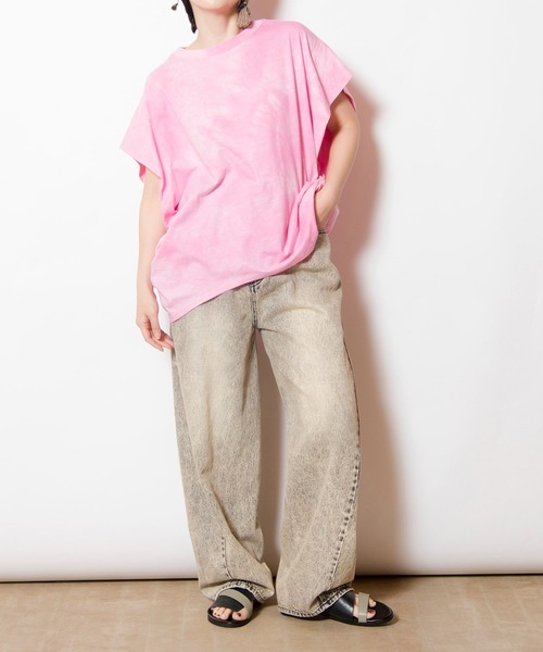 OSMOSIS(オズモーシス)の「タイダイサイドドレーププルオーバー(Tシャツ/カットソー・レディース・ブラック/パープル/ピンク・ONE SIZE)」の11枚目の写真