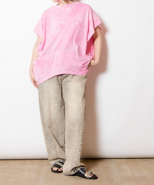 OSMOSIS(オズモーシス)の「タイダイサイドドレーププルオーバー(Tシャツ/カットソー・レディース・ブラック/パープル/ピンク・ONE SIZE)」の12枚目の写真