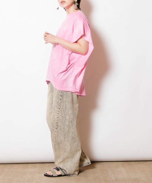 OSMOSIS(オズモーシス)の「タイダイサイドドレーププルオーバー(Tシャツ/カットソー・レディース・ブラック/パープル/ピンク・ONE SIZE)」の13枚目の写真