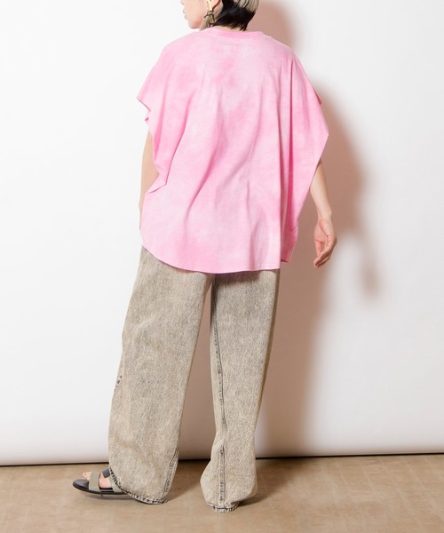 OSMOSIS(オズモーシス)の「タイダイサイドドレーププルオーバー(Tシャツ/カットソー・レディース・ブラック/パープル/ピンク・ONE SIZE)」の15枚目の写真