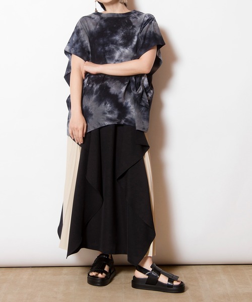 OSMOSIS(オズモーシス)の「タイダイサイドドレーププルオーバー(Tシャツ/カットソー・レディース・ブラック/パープル/ピンク・ONE SIZE)」の17枚目の写真