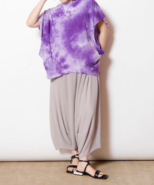 OSMOSIS(オズモーシス)の「タイダイサイドドレーププルオーバー(Tシャツ/カットソー・レディース・ブラック/パープル/ピンク・ONE SIZE)」の20枚目の写真