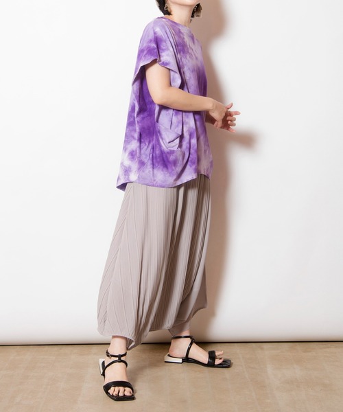 OSMOSIS(オズモーシス)の「タイダイサイドドレーププルオーバー(Tシャツ/カットソー・レディース・ブラック/パープル/ピンク・ONE SIZE)」の21枚目の写真