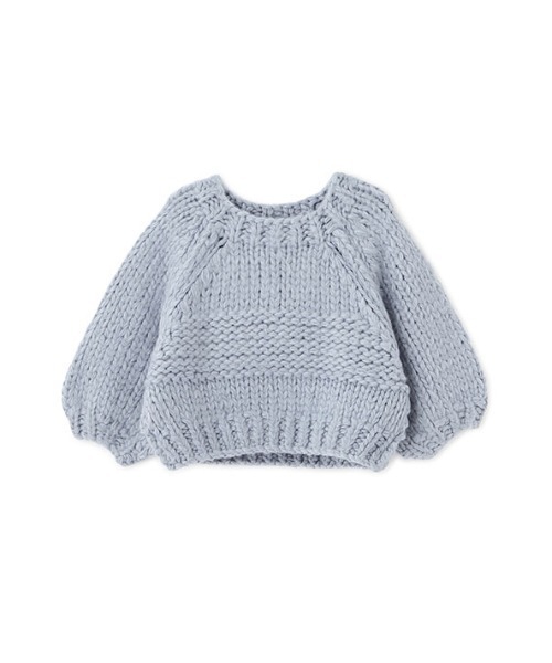 新品ETRETOKYOブラッシュドハーフスリーブハンドニットプルオーバーグレー ブラッシュドハーフスリーブハンドニットプルオーバー（ニット