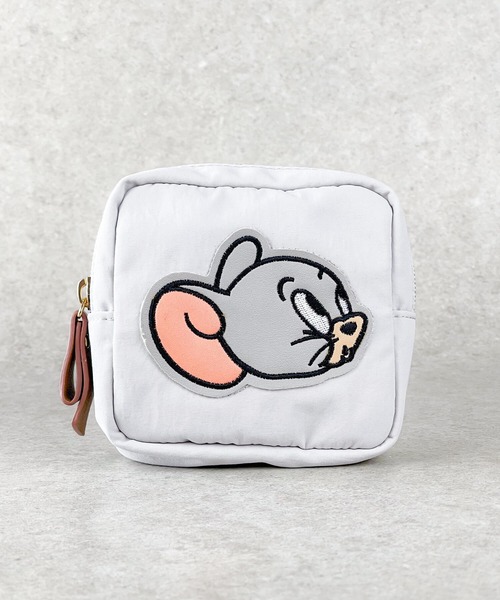 TOM and JERRY×Flapper アップリケダイカットポーチ（ポーチ