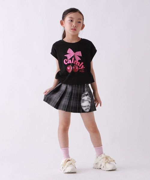 10C REPIPI（ジューシーレピピ）の「【10C REPIPI】CherryRibbonTシャツ（Tシャツ/カットソー・キッズ・ブラック/ピンク/ホワイト・130cm/120cm/110cm）」の4枚目の写真