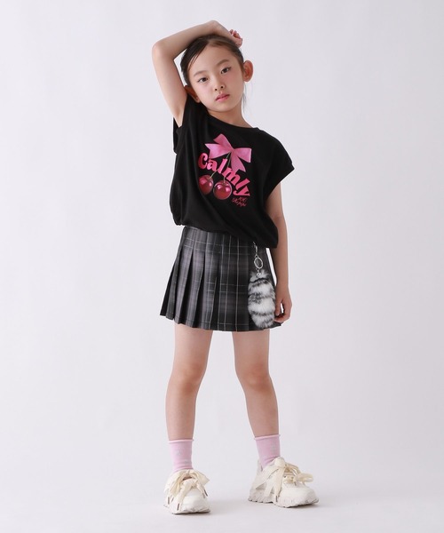 10C REPIPI（ジューシーレピピ）の「【10C REPIPI】CherryRibbonTシャツ（Tシャツ/カットソー・キッズ・ブラック/ピンク/ホワイト・130cm/120cm/110cm）」の5枚目の写真