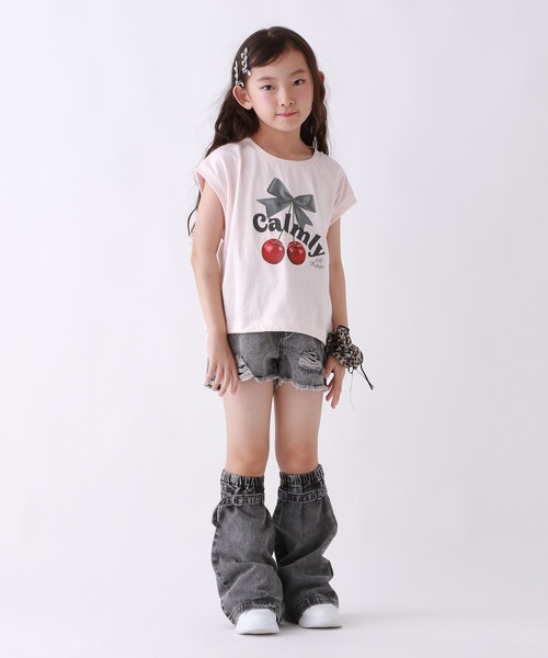10C REPIPI（ジューシーレピピ）の「【10C REPIPI】CherryRibbonTシャツ（Tシャツ/カットソー・キッズ・ブラック/ピンク/ホワイト・130cm/120cm/110cm）」の7枚目の写真