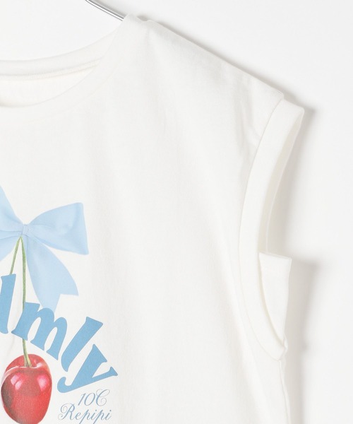 10C REPIPI（ジューシーレピピ）の「【10C REPIPI】CherryRibbonTシャツ（Tシャツ/カットソー・キッズ・ブラック/ピンク/ホワイト・130cm/120cm/110cm）」の16枚目の写真