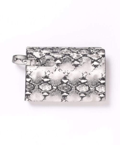 KAZZU SELECT（カッズセレクト）の「パイソン柄セカンドバッグ（クラッチバッグ・メンズ・ブラック/ナチュラル・ONE SIZE）」の2枚目の写真