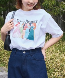LAVEANGE | Disney｜ディズニープリンセス/プリントＴシャツ(Tシャツ/カットソー)