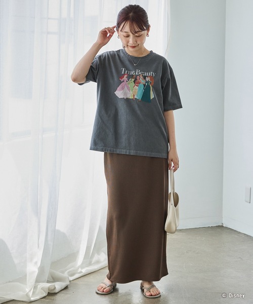 LAVEANGE(ラビアンジェ)の「ディズニープリンセス/プリントTシャツ(Tシャツ/カットソー・レディース・ホワイト/ブラック・4L/3L/LL/M/5L)」の21枚目の写真