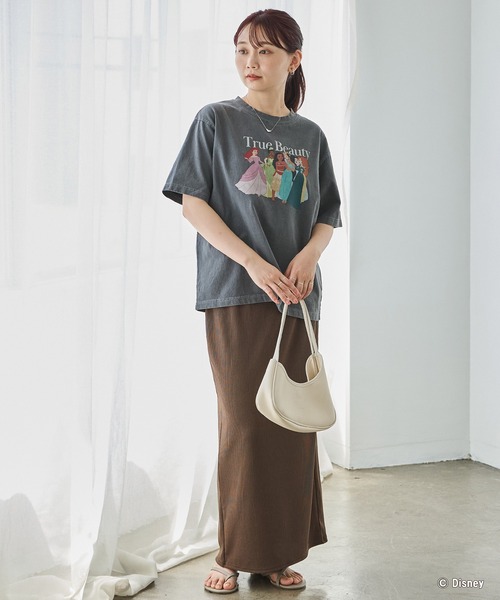 LAVEANGE(ラビアンジェ)の「ディズニープリンセス/プリントTシャツ(Tシャツ/カットソー・レディース・ホワイト/ブラック・4L/3L/LL/M/5L)」の22枚目の写真