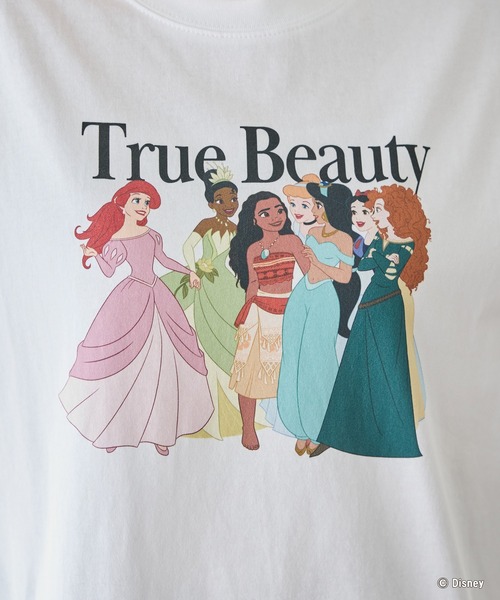 LAVEANGE(ラビアンジェ)の「ディズニープリンセス/プリントTシャツ(Tシャツ/カットソー・レディース・ホワイト/ブラック・4L/3L/LL/M/5L)」の12枚目の写真