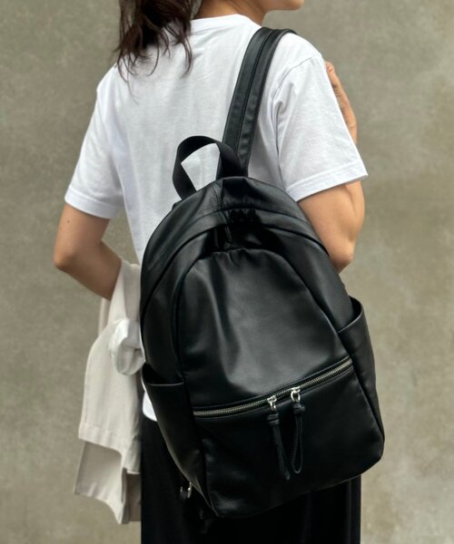BEARDSLEY（ビアズリー）の「レザーリュック（バックパック/リュック・レディース・ブラック・FREE）」の2枚目の写真