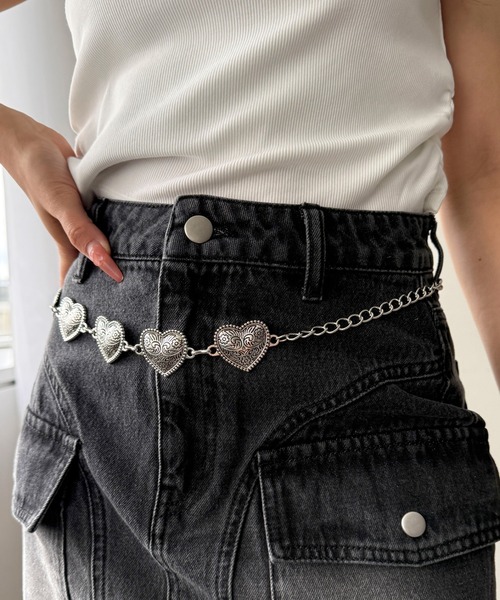 WEGO(ウィゴー)の「WEGO/ハートコンチョベルト(ベルト・レディース・その他1・FREE)」の4枚目の写真