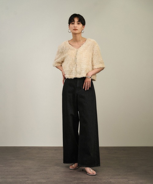 セール】USAコットンセンタープレスバギーデニム［セットアップ対応