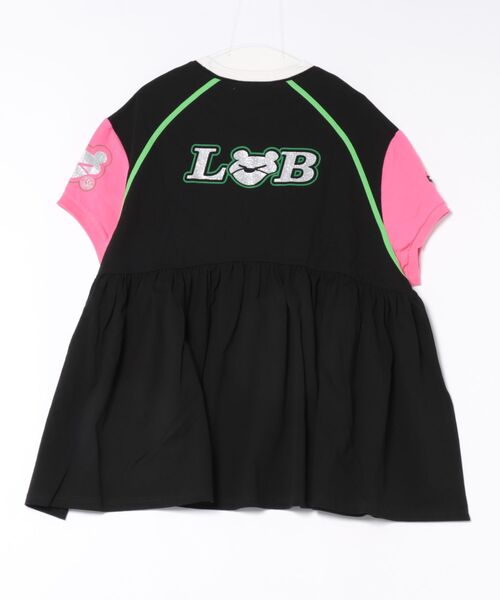 Little sunny bite(リトルサニーバイト)の「【little sunny bite】numbering dress(ワンピース・レディース・ホワイト/ブラック×ピンク/ブラック×グリーン・MEDIUM/SMALL)」の12枚目の写真