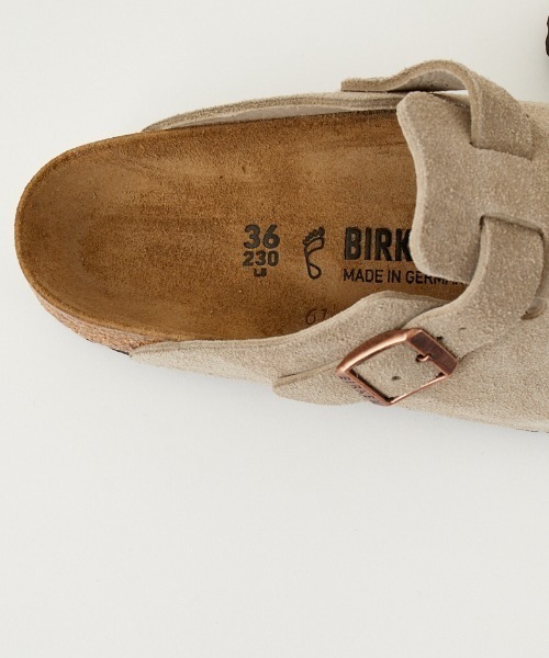 BIRKENSTOCK（ビルケンシュトック）の「[BIRKENSTOCK/ビルケンシュトック] BOSTON SUEDE LEATHER ボストン スウェード サンダル（サンダル・レディース・ベージュ/ブラック・23/24/24.5/26/26.5/27/28/25）」の9枚目の写真